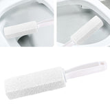 Maxbell Pumice Stone Toilets Brush with Handle for Rust Grill Feet Care Bath Pool White 10cm