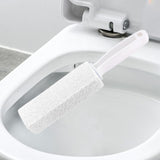 Maxbell Pumice Stone Toilets Brush with Handle for Rust Grill Feet Care Bath Pool White 10cm