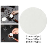 Maxbell 100x Coffee Filter Replacement Part Paper Filters for Hotel Kitchen Home 51mm