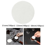 Maxbell 100x Coffee Filter Replacement Part Paper Filters for Hotel Kitchen Home 51mm