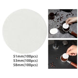 Maxbell 100x Coffee Filter Replacement Part Paper Filters for Hotel Kitchen Home 51mm
