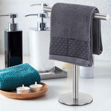 Maxbell T Shape Hand Towel Hanger Hanging Paper Towel Holder for Countertop Bathroom