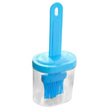 Maxbell Olive Oil Bottle with Silicone Brush Temperature Resistant for Grill Pancake Blue