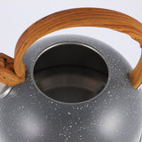Maxbell Multipurpose Loud Whistling Kettle Hiking Teapot Stainless Steel for Camping grey