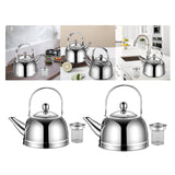 Maxbell Stainless Steel Tea Kettle with Infuser for Restaurant Picnic 1.2L