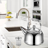 Maxbell Stainless Steel Tea Kettle with Infuser for Restaurant Picnic 1.8L