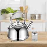 Maxbell Stainless Steel Tea Kettle with Infuser for Restaurant Picnic 1.8L