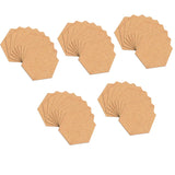 Maxbell 50Pcs Cork Board Tiles Pin Board for Wall with Sticky Backing DIY Coasters Hexagon