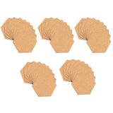 Maxbell 50Pcs Cork Board Tiles Pin Board for Wall with Sticky Backing DIY Coasters Hexagon