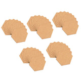 Maxbell 50Pcs Cork Board Tiles Pin Board for Wall with Sticky Backing DIY Coasters Hexagon