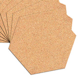Maxbell 50Pcs Cork Board Tiles Pin Board for Wall with Sticky Backing DIY Coasters Hexagon