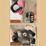 Maxbell Silicone Hot Holder Multifunctional Mitts for Kitchen Gadget Baking black