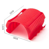 Maxbell Silicone Hot Holder Multifunctional Mitts for Kitchen Gadget Baking red
