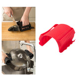 Maxbell Silicone Hot Holder Multifunctional Mitts for Kitchen Gadget Baking red