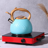 Maxbell Stainless Steel Whistle Kettle 3L Teapot for Induction Cooker Tea Room Home Blue