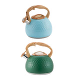 Maxbell Stainless Steel Whistle Kettle 3L Teapot for Induction Cooker Tea Room Home Blue