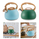 Maxbell Stainless Steel Whistle Kettle 3L Teapot for Induction Cooker Tea Room Home Blue