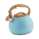 Maxbell Stainless Steel Whistle Kettle 3L Teapot for Induction Cooker Tea Room Home Blue