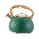 Maxbell Stainless Steel Whistle Kettle 3L Teapot for Induction Cooker Tea Room Home Green