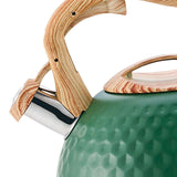 Maxbell Stainless Steel Whistle Kettle 3L Teapot for Induction Cooker Tea Room Home Green