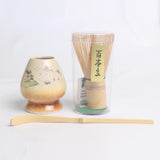 Maxbell 3 Pieces Japanese Matcha Whisk Set for Japanese Matcha Preparation