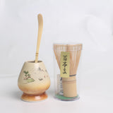 Maxbell 3 Pieces Japanese Matcha Whisk Set for Japanese Matcha Preparation