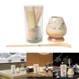 Maxbell 3 Pieces Japanese Matcha Whisk Set for Japanese Matcha Preparation