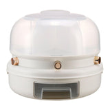 Maxbell Rotating Rice Dispense Storage Jar Food Container for Kitchen Home Cabinet White