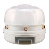 Maxbell Rotating Rice Dispense Storage Jar Food Container for Kitchen Home Cabinet White