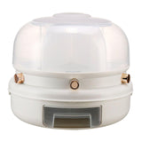 Maxbell Rotating Rice Dispense Storage Jar Food Container for Kitchen Home Cabinet White