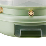 Maxbell Rotating Rice Dispense Storage Jar Food Container for Kitchen Home Cabinet Green