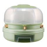 Maxbell Rotating Rice Dispense Storage Jar Food Container for Kitchen Home Cabinet Green