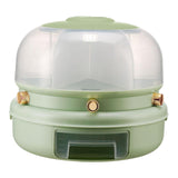 Maxbell Rotating Rice Dispense Storage Jar Food Container for Kitchen Home Cabinet Green