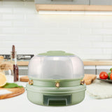 Maxbell Rotating Rice Dispense Storage Jar Food Container for Kitchen Home Cabinet Green