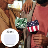 Maxbell 30Pcs Reusable Glass Cup Sleeve Protective Sleeve for Beach Outside Outdoor