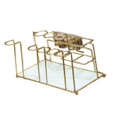 Maxbell Toothbrush Holder Storage Rack Holder Removable Tray for Home Vanity White