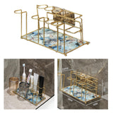 Maxbell Toothbrush Holder Storage Rack Holder Removable Tray for Home Vanity Colorful
