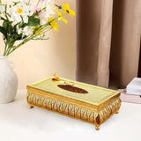 Maxbell Metal Facial Tissue Box Cover Napkin Dispenser for Bathroom Home Decoration