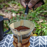 Maxbell Espresso Stirrers Barista Stirring Tool Espresso Hand Tampers for Kitchen Black