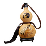 Maxbell Hip flasks Gourd with Tassel Durable liquors Flagon for Outdoor Accessories 400ml