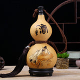 Maxbell Hip flasks Gourd with Tassel Durable liquors Flagon for Outdoor Accessories 400ml