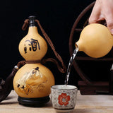 Maxbell Hip flasks Gourd with Tassel Durable liquors Flagon for Outdoor Accessories 500ml