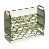 Maxbell 3 Layer Fridge Side Door Egg Tray Organizer for Kitchen Fridge Cabinet Yellow