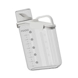Maxbell Rice Barrel with Measuring Cups Grain Dispenser Household for Flour Rice White