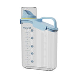 Maxbell Rice Barrel with Measuring Cups Grain Dispenser Household for Flour Rice Blue