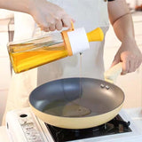 Maxbell Seasoning Dispenser Bottle 550ml Restaurant with Handle Kitchen Tool Yellow