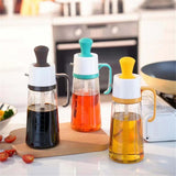 Maxbell Seasoning Dispenser Bottle 550ml Restaurant with Handle Kitchen Tool Yellow