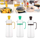 Maxbell Seasoning Dispenser Bottle 550ml Restaurant with Handle Kitchen Tool Yellow