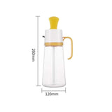 Maxbell Seasoning Dispenser Bottle 550ml Restaurant with Handle Kitchen Tool Yellow
