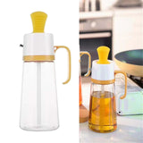 Maxbell Seasoning Dispenser Bottle 550ml Restaurant with Handle Kitchen Tool Yellow
